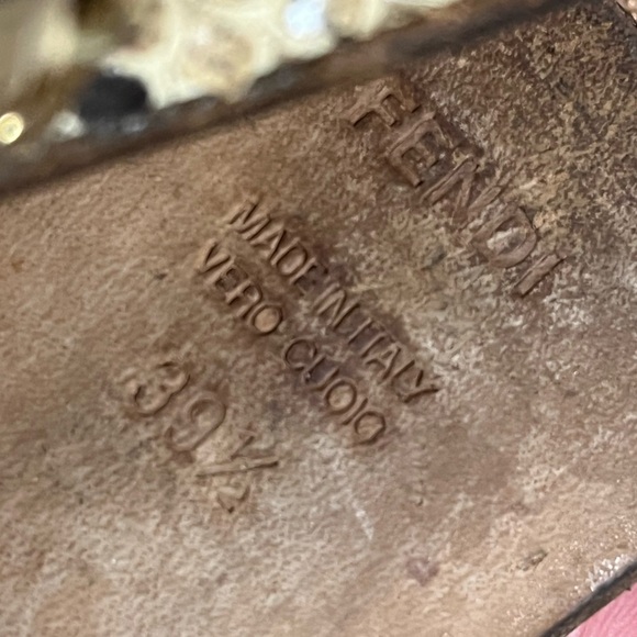 FENDI Snakeskin Python Gladiator Strappy Sandals Flats - Picture 7 of 12